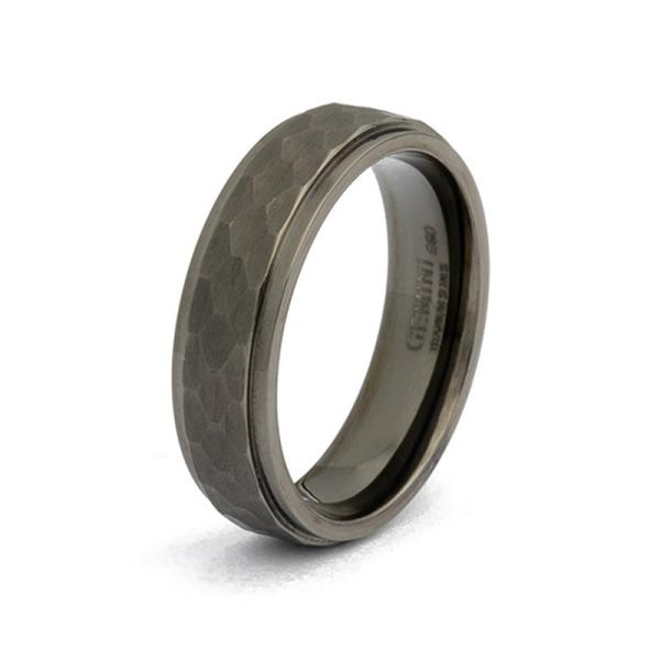 6 mm Titanring mit Schwarz-auf-Schwarz-Finish - Duplus Black